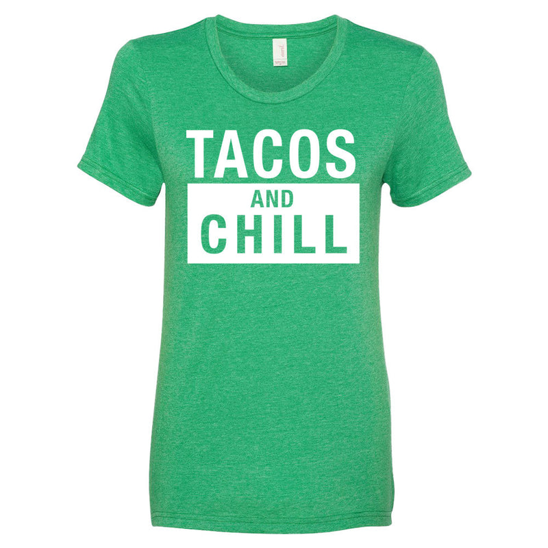 Tacos And Chill T-Shirt - light/dark (womens)