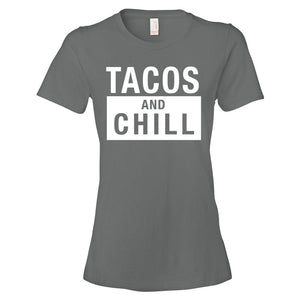 Tacos And Chill T-Shirt - light/dark (womens)